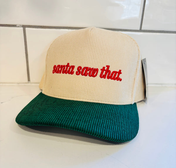 Santa saw that hat
